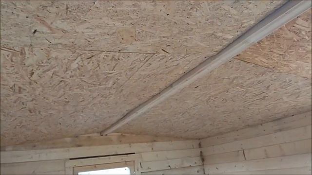 Хозблок из профилированного бруса с использованием как сарай для коз. смотреть онлайн