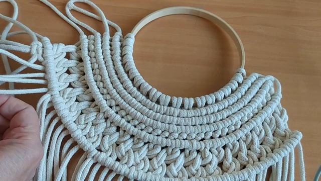 DIY Macramé bag tutorial, macrame purse pattern, step by step, no music #7 смотреть онлайн