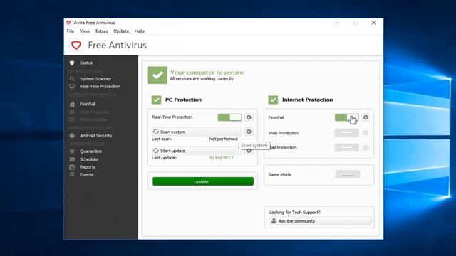Avira Free Antivirus - How To Turn Off Firewall смотреть онлайн