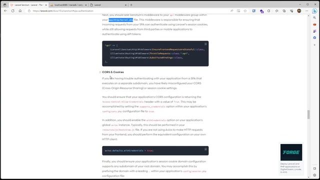 02 Installing Sanctum смотреть онлайн