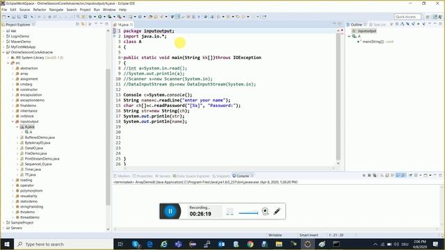 IO Streams | Session 11 | Introduction to IO Stream |Core Java Online Training Session By Surya Si смотреть онлайн