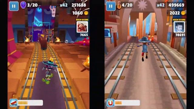 Subway Surfers: Mexico VS Barcelona Gameplay смотреть онлайн