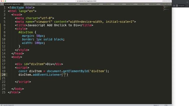 Javascript Add Onclick to Div смотреть онлайн