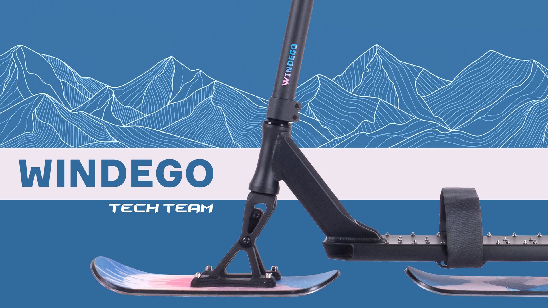 TECH TEAM WINDEGO⚡САМОКАТ ДЛЯ СНЕГА смотреть онлайн