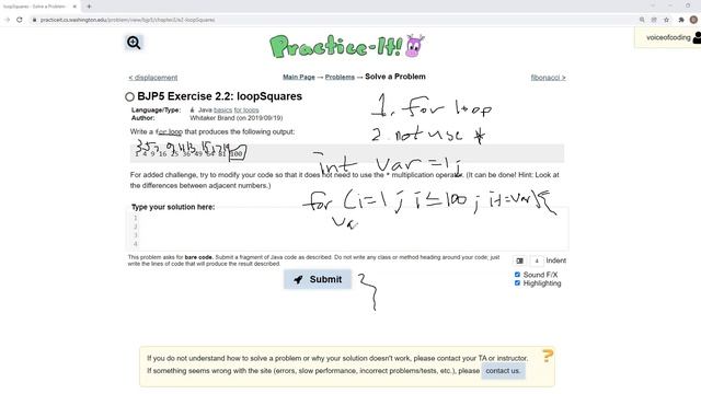 Exercise 2.2 (loopSquares) Java Tutorial || Practice-It смотреть онлайн