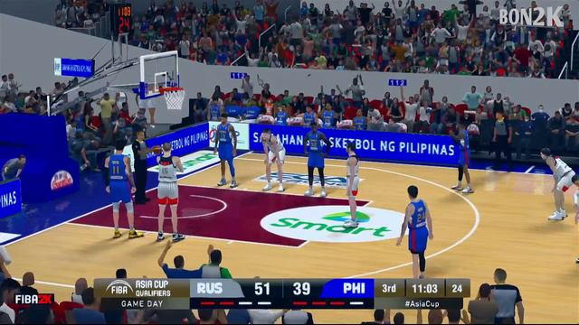 LIVE NOW! Gilas Pilipinas vs Russia | FIBA QUALIFIERS | MARCH 23, 2024 | FIBA2K CPU VS CPU смотреть онлайн