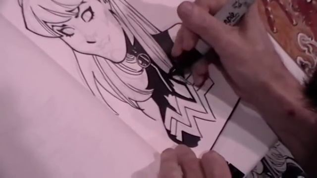 Todd Nauck sketches Wonder Girl at Heroes Con 2010 (part two) смотреть онлайн