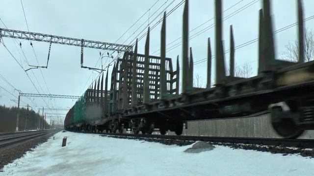 Электровоз ВЛ10у-751 с грузовым смотреть онлайн