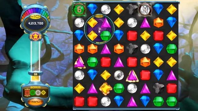 Bejeweled Twist Fourth Run: Classic Mode Levels 33-34 смотреть онлайн