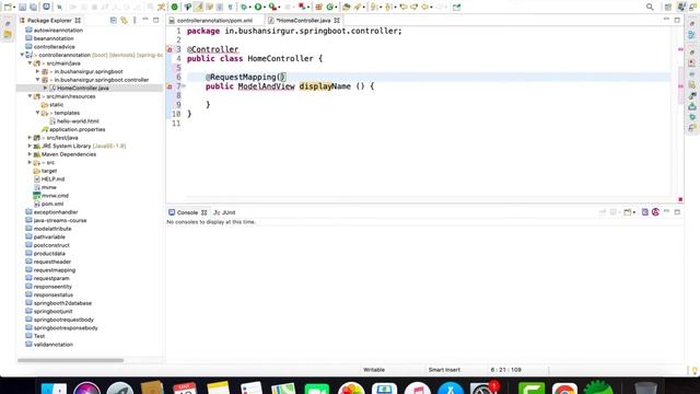 Spring @Controller annotation with Example смотреть онлайн