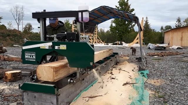 Logs to Lumber: Sawing a 16 Foot Log on my Woodland Mills Sawmill смотреть онлайн