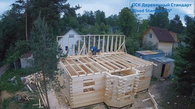 Дом с башней из бруса смотреть онлайн