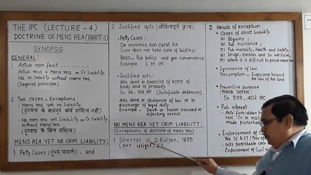 DOCTRINE OF MENS REA (PART 3) IN HINDI смотреть онлайн