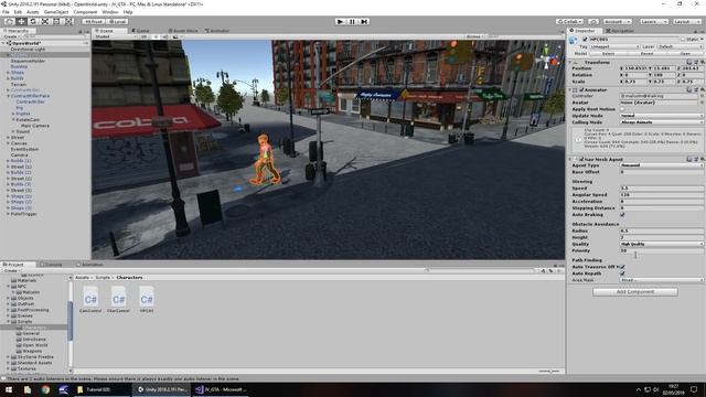 HOW TO MAKE A GTA GAME FOR FREE UNITY TUTORIAL #020 - NPC AI - GRAND THEFT AUTO смотреть онлайн