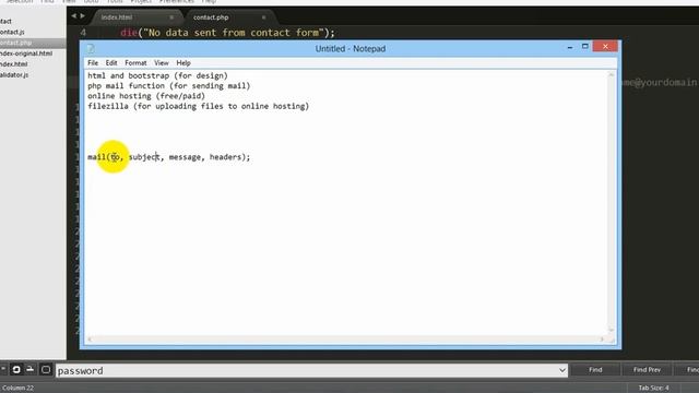 PHP 23 Php Contact From Part 01 смотреть онлайн