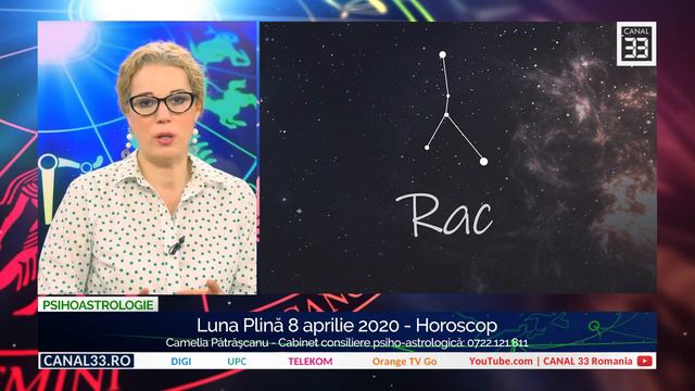 Horoscop RAC, Cu Camelia Pătrăşcanu, Luna Plină 8 Aprilie 2020