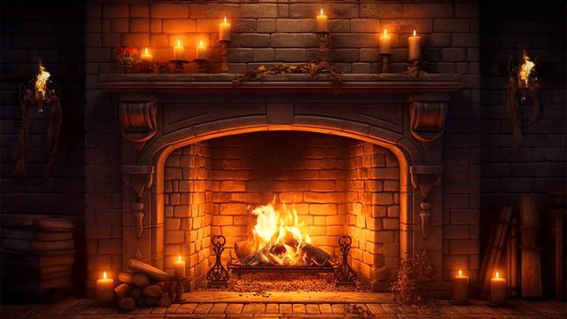 Burning Fireplace🔥Relaxing Atmosphere and Crackling Sounds | Cozy Fireplace смотреть онлайн