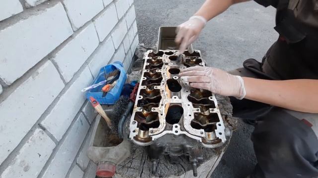 Как помыть ГБЦ или другие детали? Ваз 2112-2110. 7 часть. смотреть онлайн