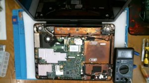 Замена аккумулятора ML1220 для BIOS в ноутбуке TOSHIBA SATELLITE A300.