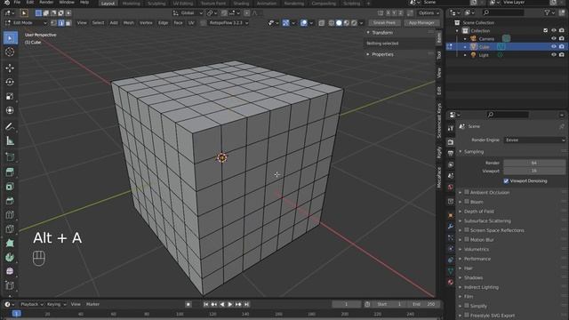 Выделение с Shift/Ctrl/Alt (Blender 2.93) смотреть онлайн