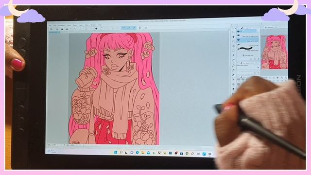 HUION KAMVAS 13 // DRAWING TABLET REVIEW! смотреть онлайн