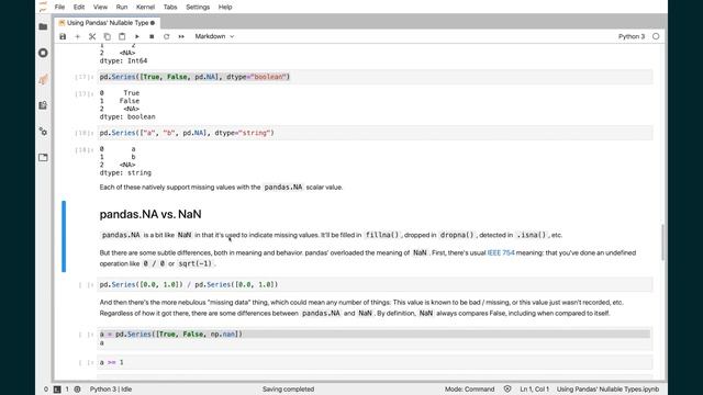 Using Pandas Nullable Types смотреть онлайн