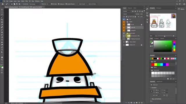 Week 6 (02): Photoshop wand selection / paint bucket fill tool (mouse-friendly) смотреть онлайн