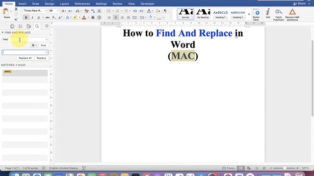 How to Find And Replace in Word - (MAC) смотреть онлайн