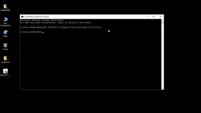 Windows (10) - Como criar, compilar e executar um programa java no prompt de comando смотреть онлайн