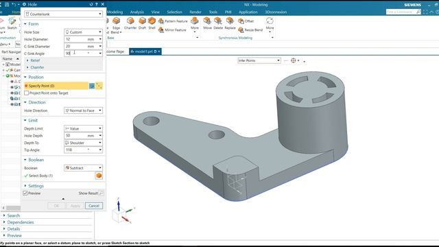 NX CAD Tutorial #88 | NX CAD 3D Model Basic Beginers смотреть онлайн