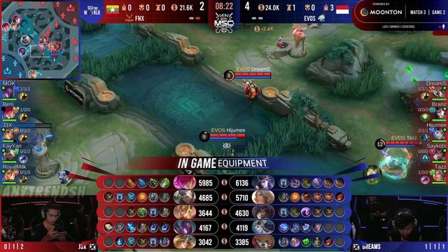 EVOS LEGENDS takes GAME 2 against FENIX ESPORTS #mlbb #msc2023 #evoslegends #fenix смотреть онлайн