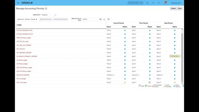 Oracle Cloud Financials AP Accounting Periods - Log on to www.oracleoncloud.com смотреть онлайн