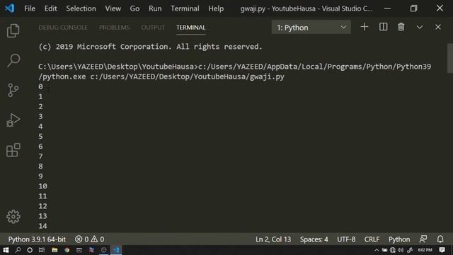 #10. Python Loops | koyon programming da hausa | for and while loops смотреть онлайн