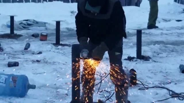 Фундамент на винтовых сваях для дома 8х10 м. за 1 день. смотреть онлайн