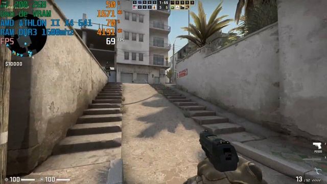 Jugando a CSGO con PC GAMING CS GO PC AMD AMD ATHLON II X4 641 Quad Core 32 8Ghz + R7 200 Series 2 смотреть онлайн