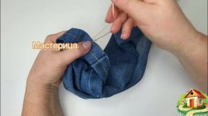 Джинсы можно укоротить даже без машинки. Показываю 2 способа, со строчкой и без
