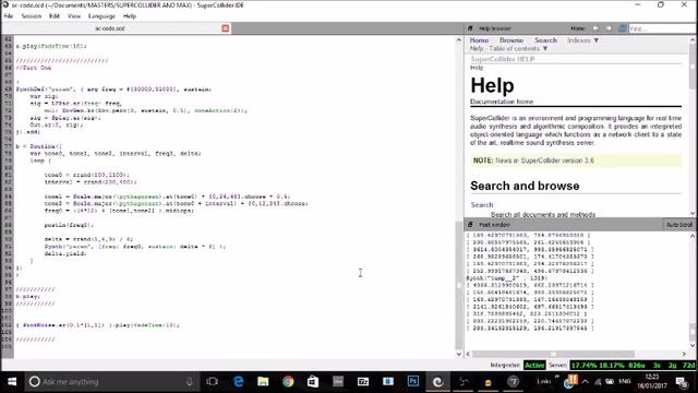 Super Collider + Max/MSP Patch Live Coding смотреть онлайн