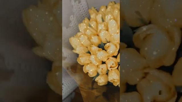 Жёлтые тюльпаны , солненые цветы , символ достатка и счастья смотреть онлайн