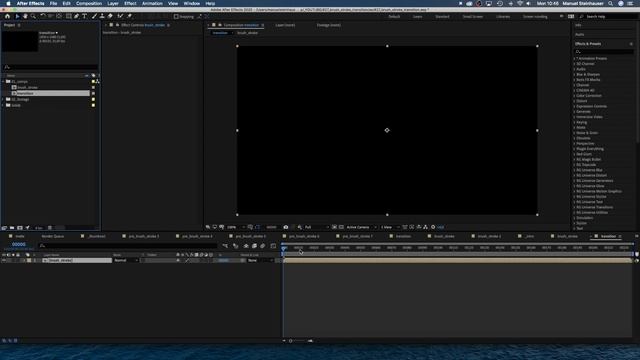 Realistic Brush Stroke Transitions | After Effects Tutorial смотреть онлайн