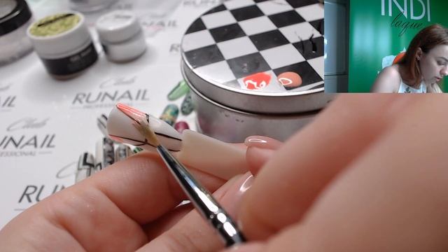 "Стильная геометрия". Нейл-дизайны гель-лаками, гель-красками от RuNail смотреть онлайн