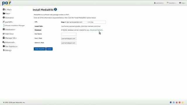 MediaWiki Installation with pairSIM смотреть онлайн