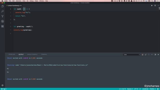 ES6 Essentials for React: Arrow Functions смотреть онлайн
