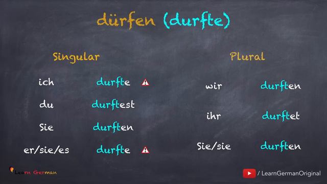 A2 - Lesson 24 | Präteritum (Modalverben) | Preterite (Modal Verbs) | German For Beginners