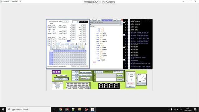 Membuat 7 Segmen Led pada software edsim51 смотреть онлайн
