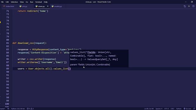How to export CSV files in Django – Django Tutorials in Telugu | how to create csv files in Django смотреть онлайн