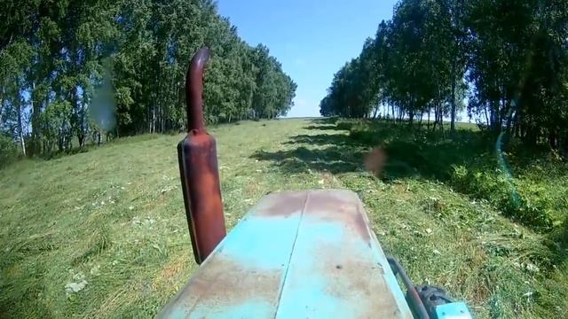 Т-40АМ с сегментной косилкой. Сенокос 2018.