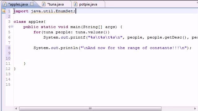 Java Programming Tutorial 45 - EnumSet range смотреть онлайн