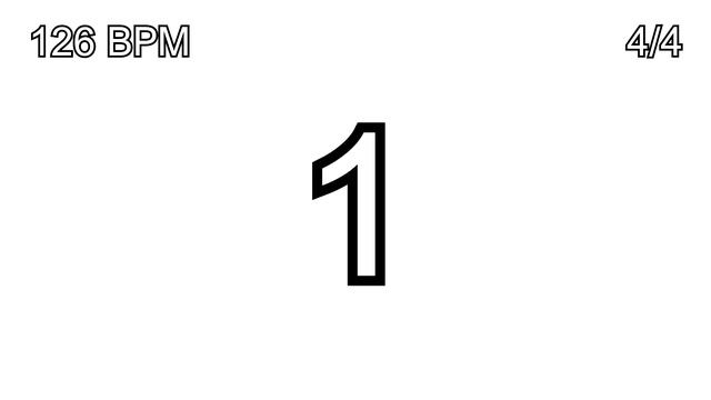 126 BPM Metronome (4/4) + Color Changing Lights (Flashing!) смотреть онлайн