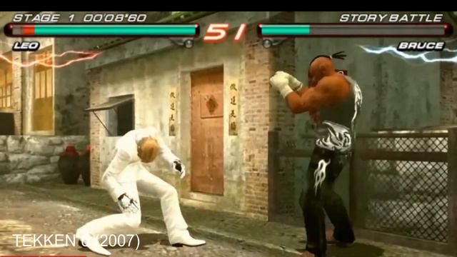 Tekken эволюция всех частей за 30 лет  #tekken #tekken8  #evolutiontekkengame
