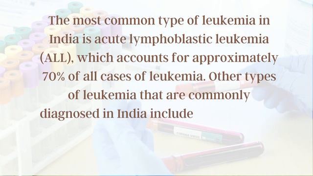 Why should Leukemia be considered a red alert for the country ? смотреть онлайн